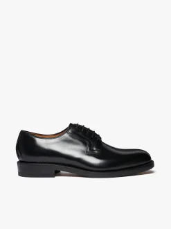Discount G.H.BASS Monogram Derby Leather Black