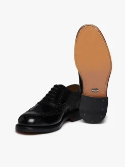 Online G.H.BASS Monogram Double Brogue Wingtip Leather Black