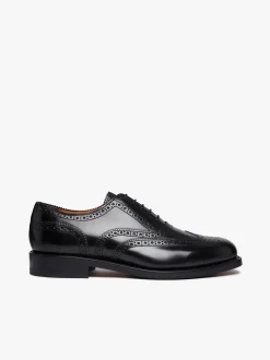 Online G.H.BASS Monogram Double Brogue Wingtip Leather Black