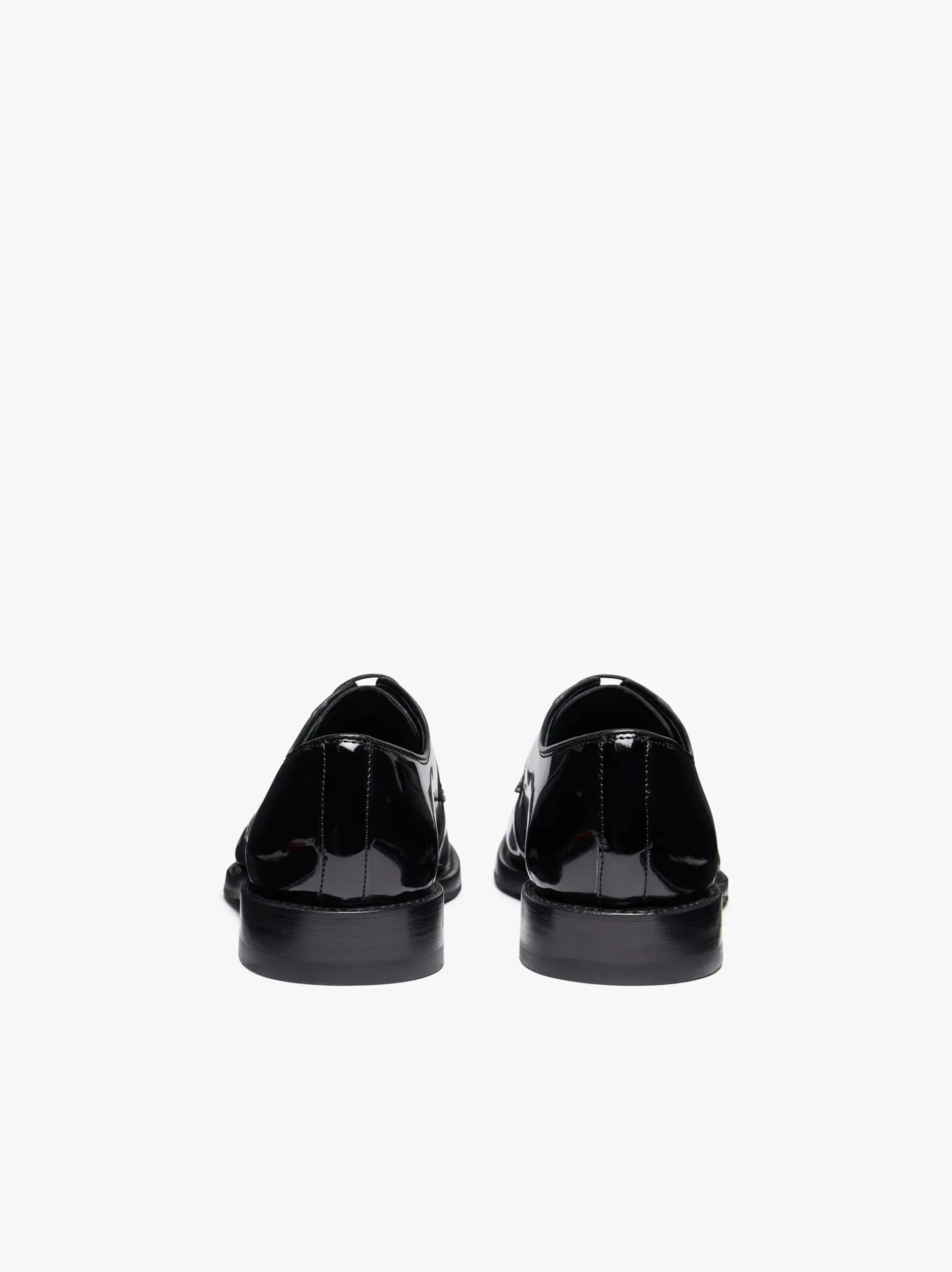 Outlet G.H.BASS Monogram Patent Derby Patent Leather Black