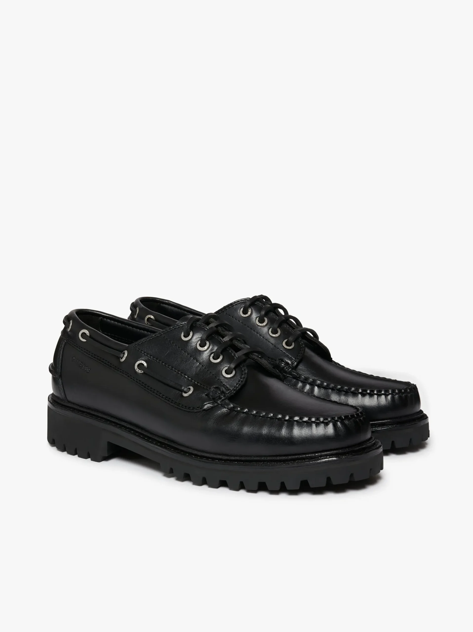 Hot G.H.BASS Ranger Camp Moc Leather Black