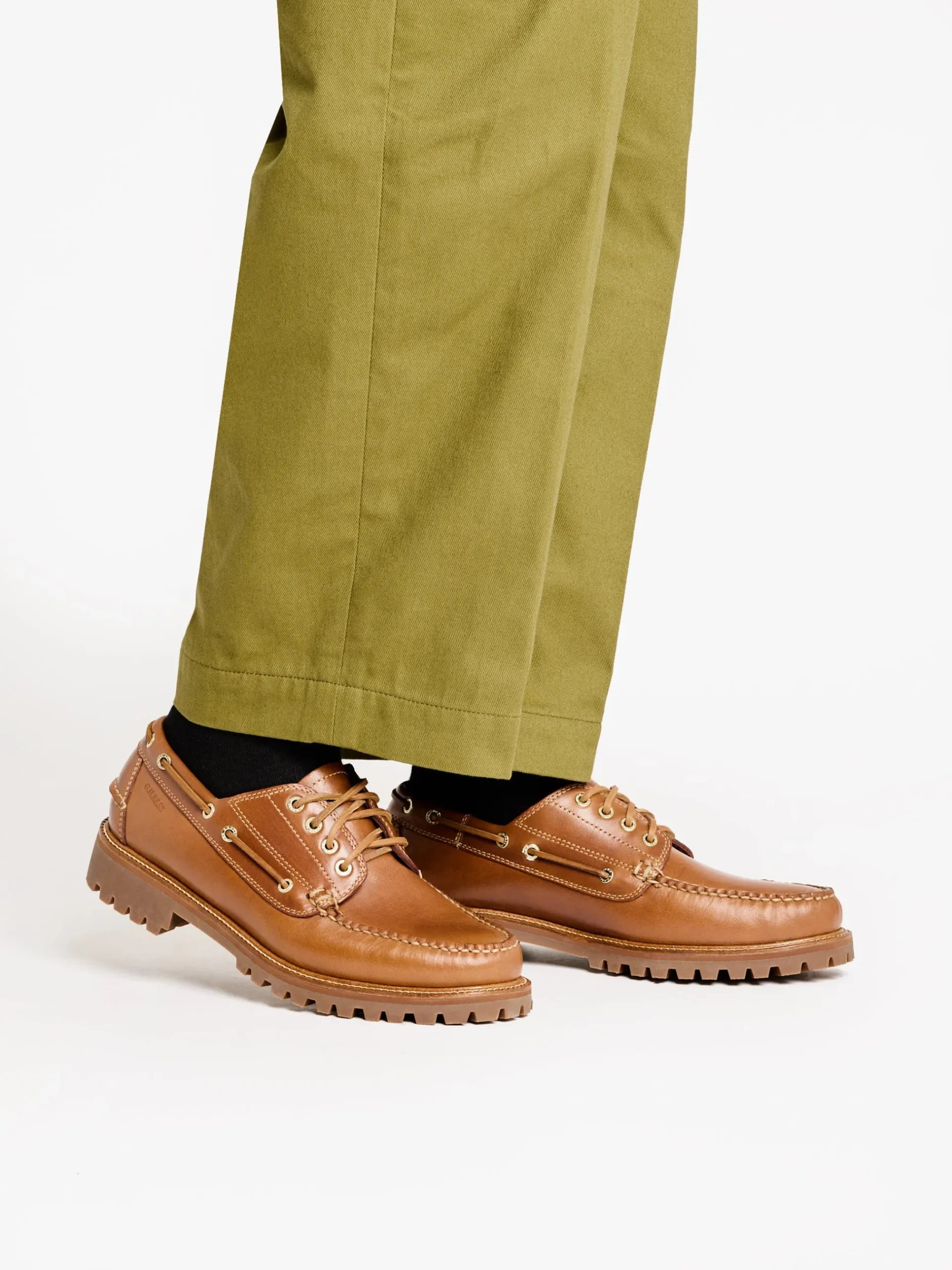 Discount G.H.BASS Ranger Camp Moc Leather Cognac