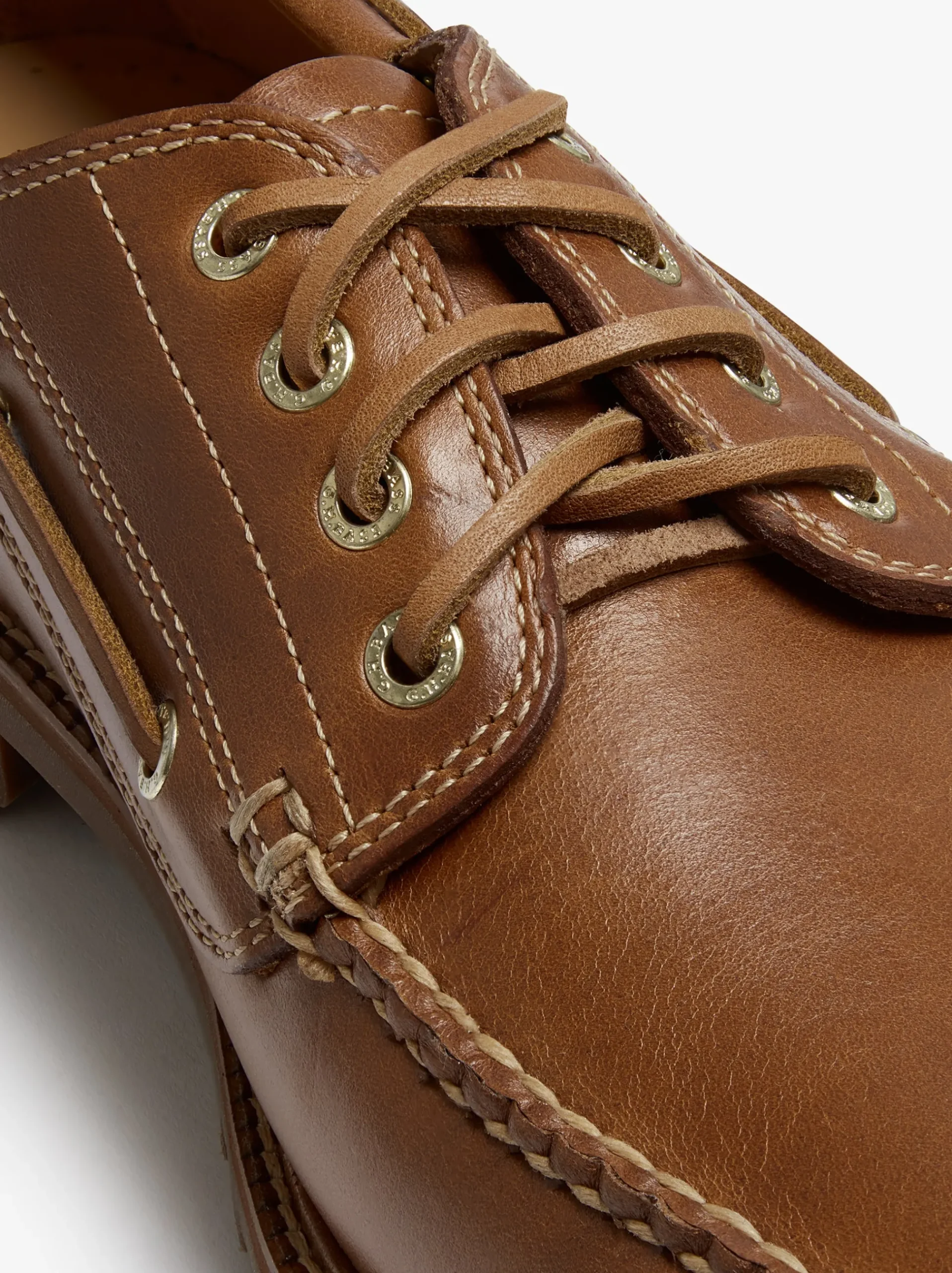 Discount G.H.BASS Ranger Camp Moc Leather Cognac