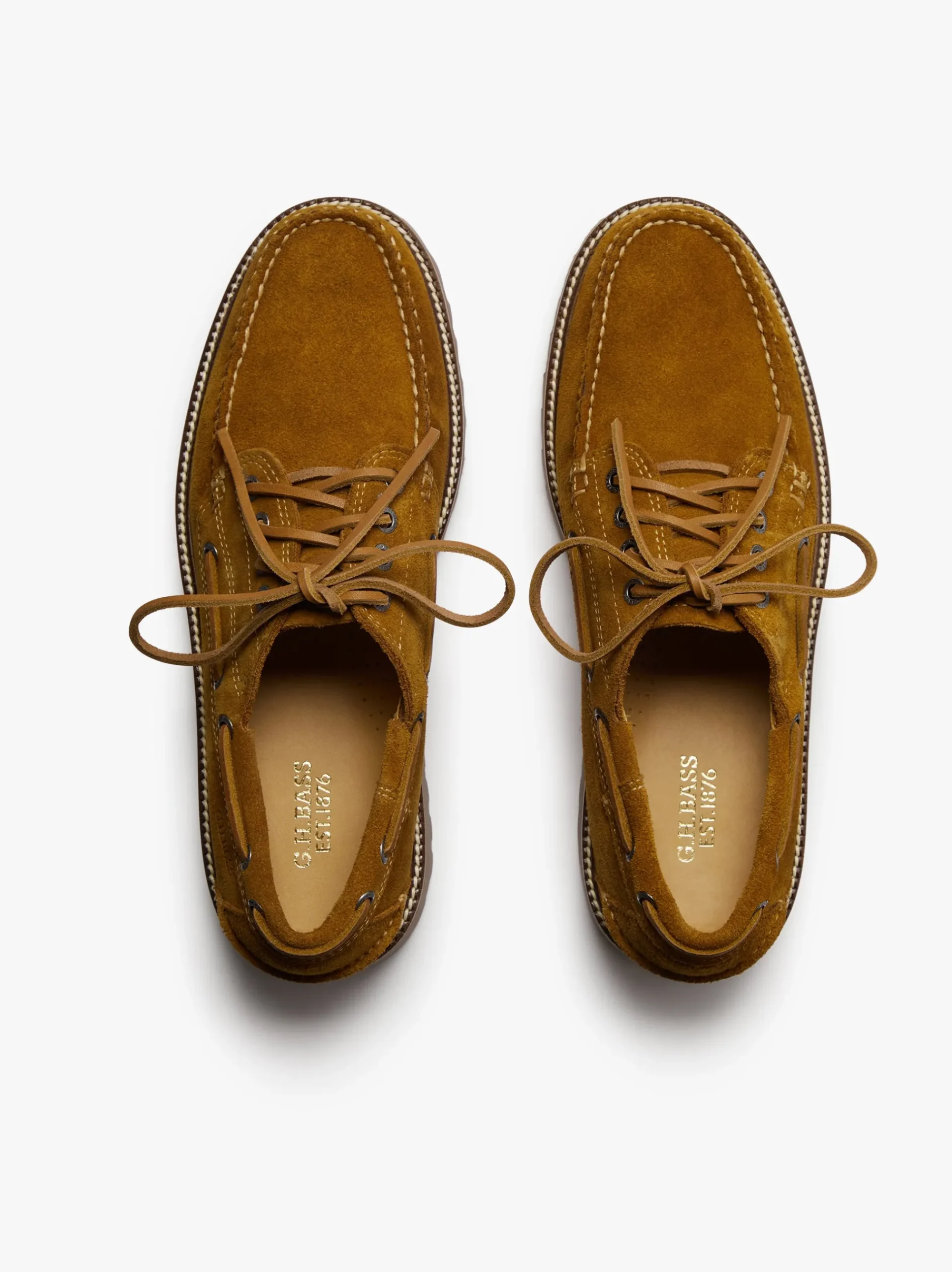 Best G.H.BASS Ranger Camp Moc Suede Mid Brown