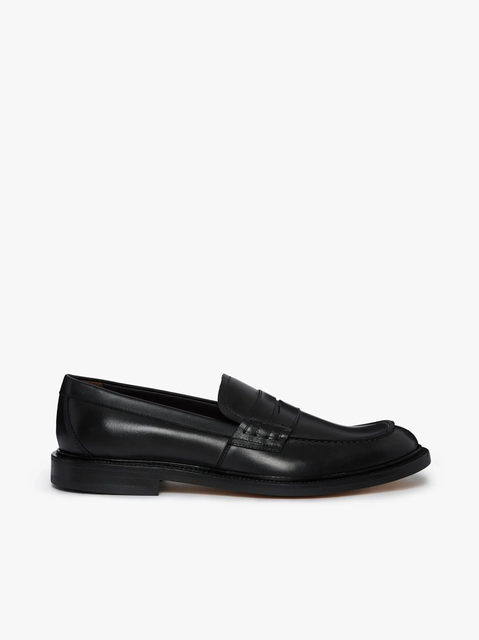 Hot G.H.BASS Stanford Penny Loafers Leather Black
