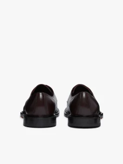 New G.H.BASS Stanford Penny Loafers Burnished Leather Wine