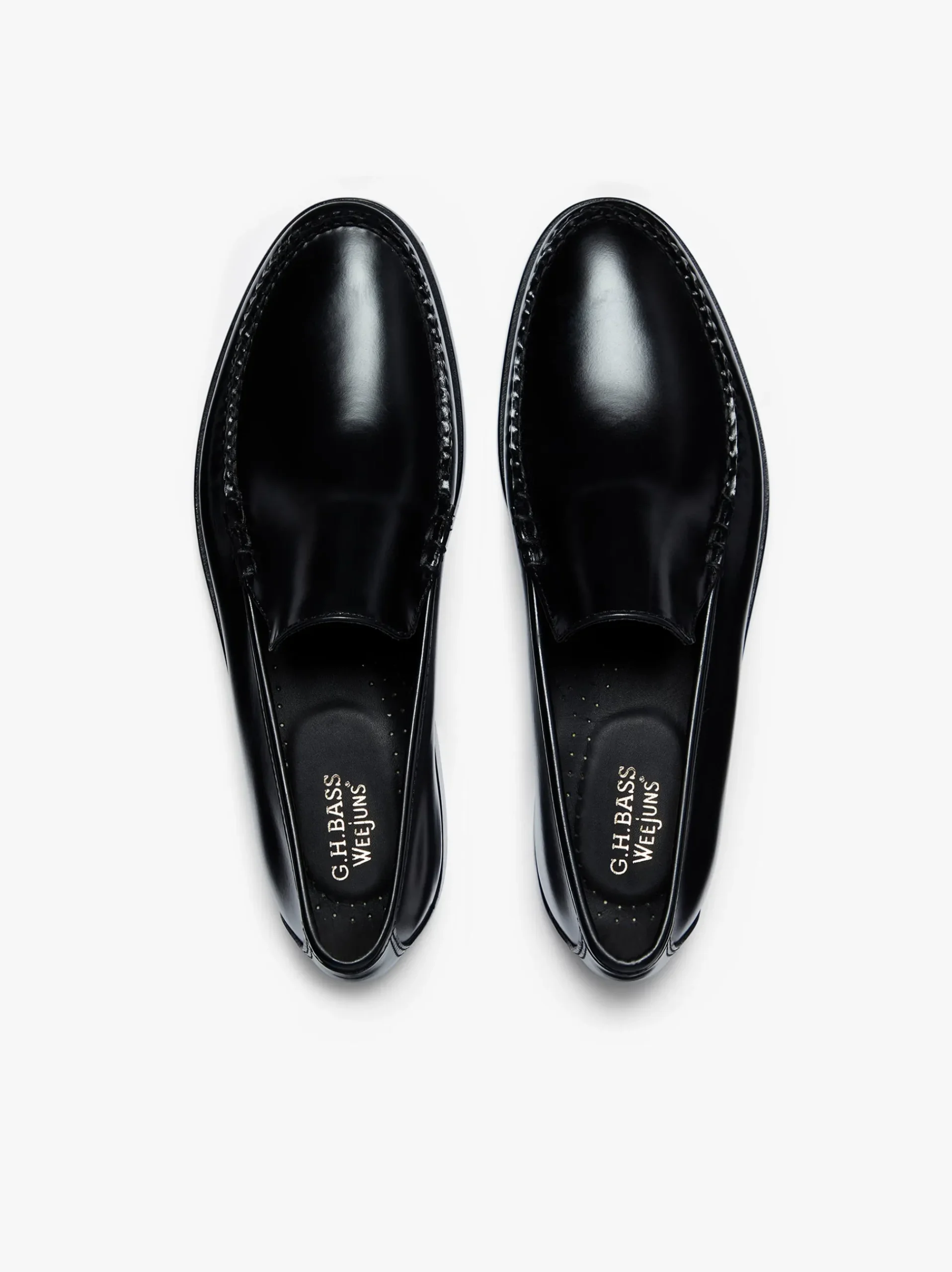 Discount G.H.BASS Weejuns Cobra Venetian Loafers Leather Black