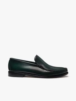 Outlet G.H.BASS Weejuns Cobra Venetian Loafers leather Dark Green