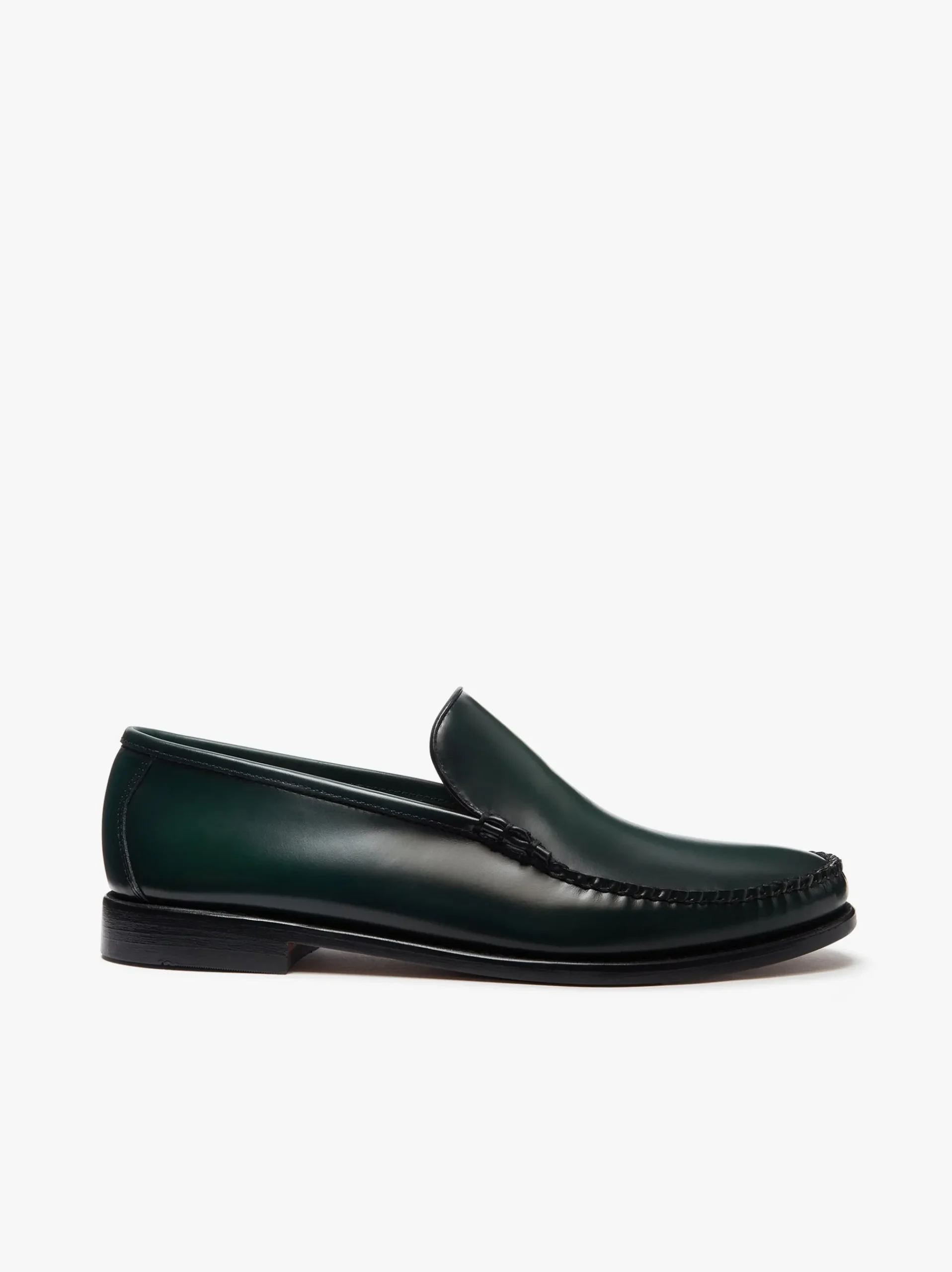Outlet G.H.BASS Weejuns Cobra Venetian Loafers leather Dark Green