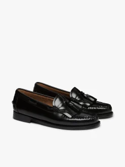 Best G.H.BASS Weejuns Esther Kiltie Tassel Loafers Leather Black