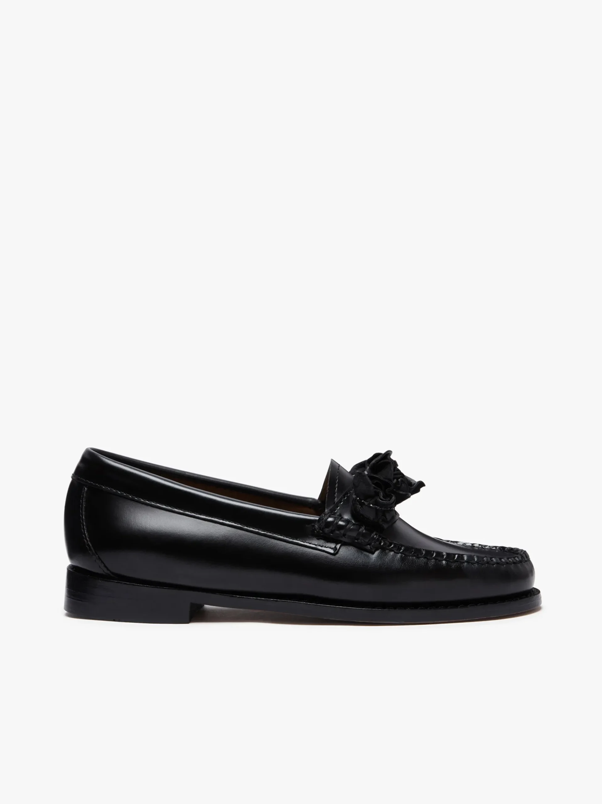 Hot G.H.BASS Weejuns Flora Penny Loafers Black Leather