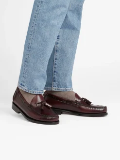 Best G.H.BASS Weejuns Larkin Tassel Loafers Leather Wine
