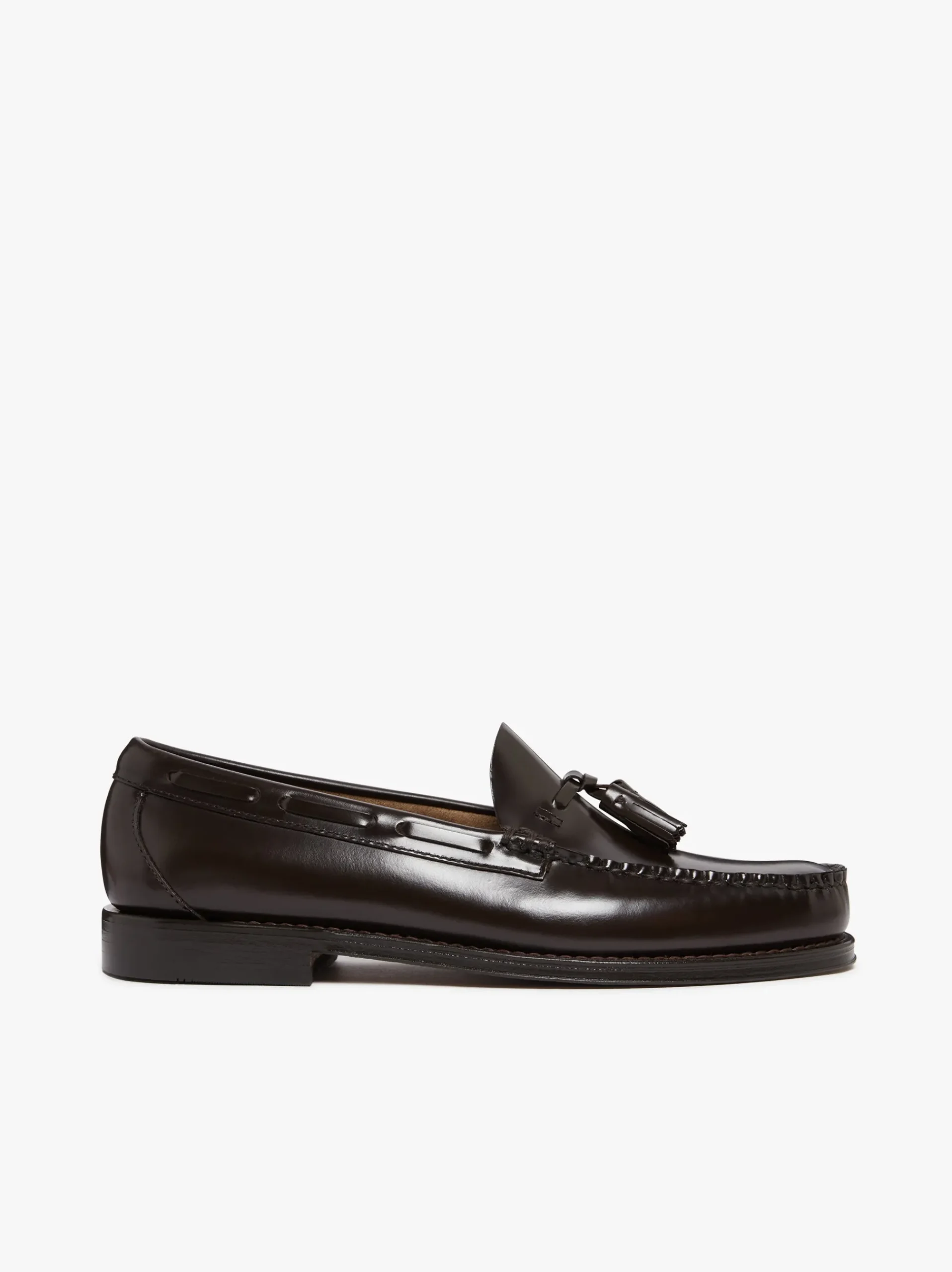 Hot G.H.BASS Weejuns Larkin Tassel Loafers leather with leather sole Chocolate