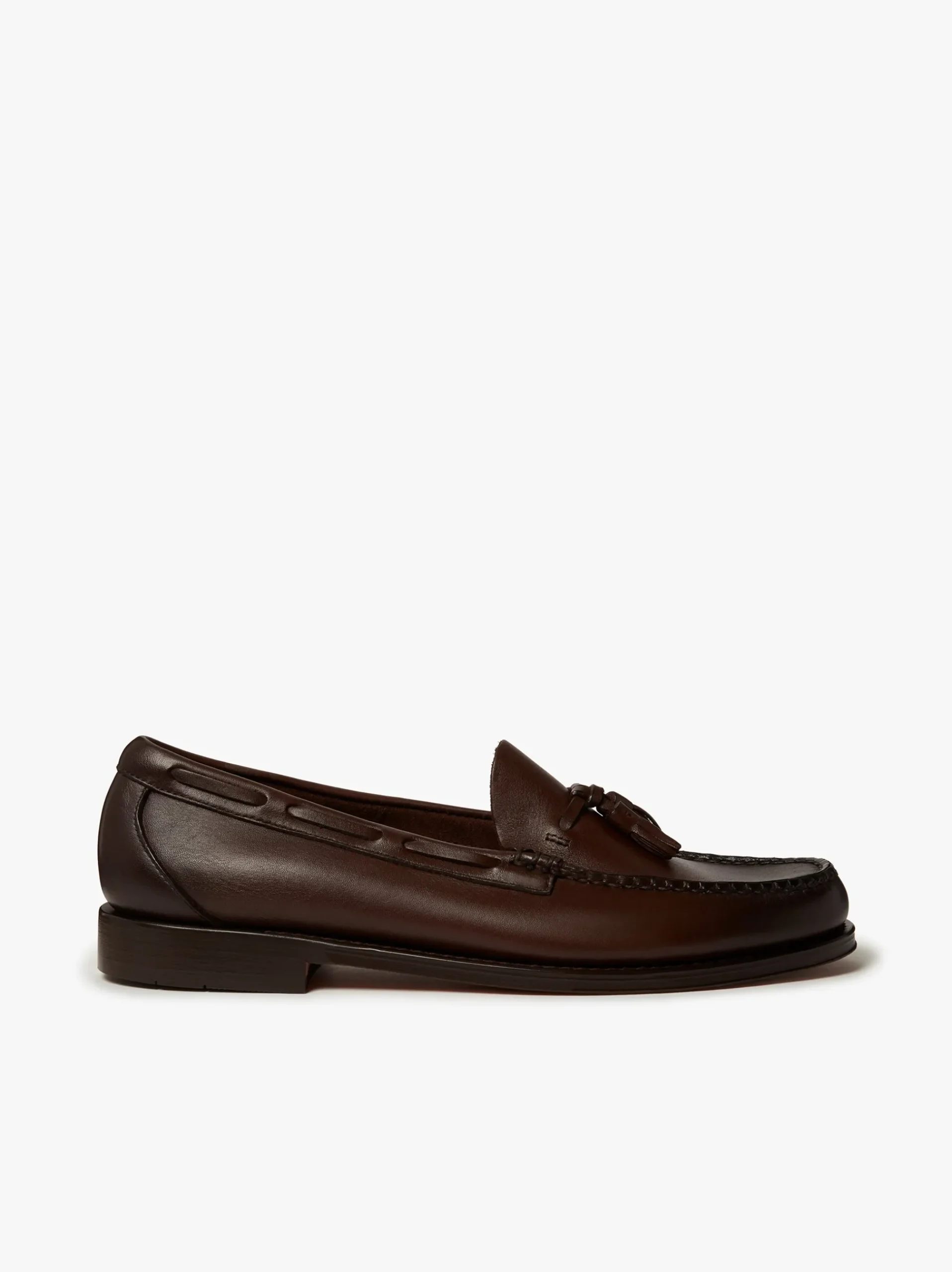 G.H.BASS Weejuns Larkin Tassel Loafers Leather Chocolate