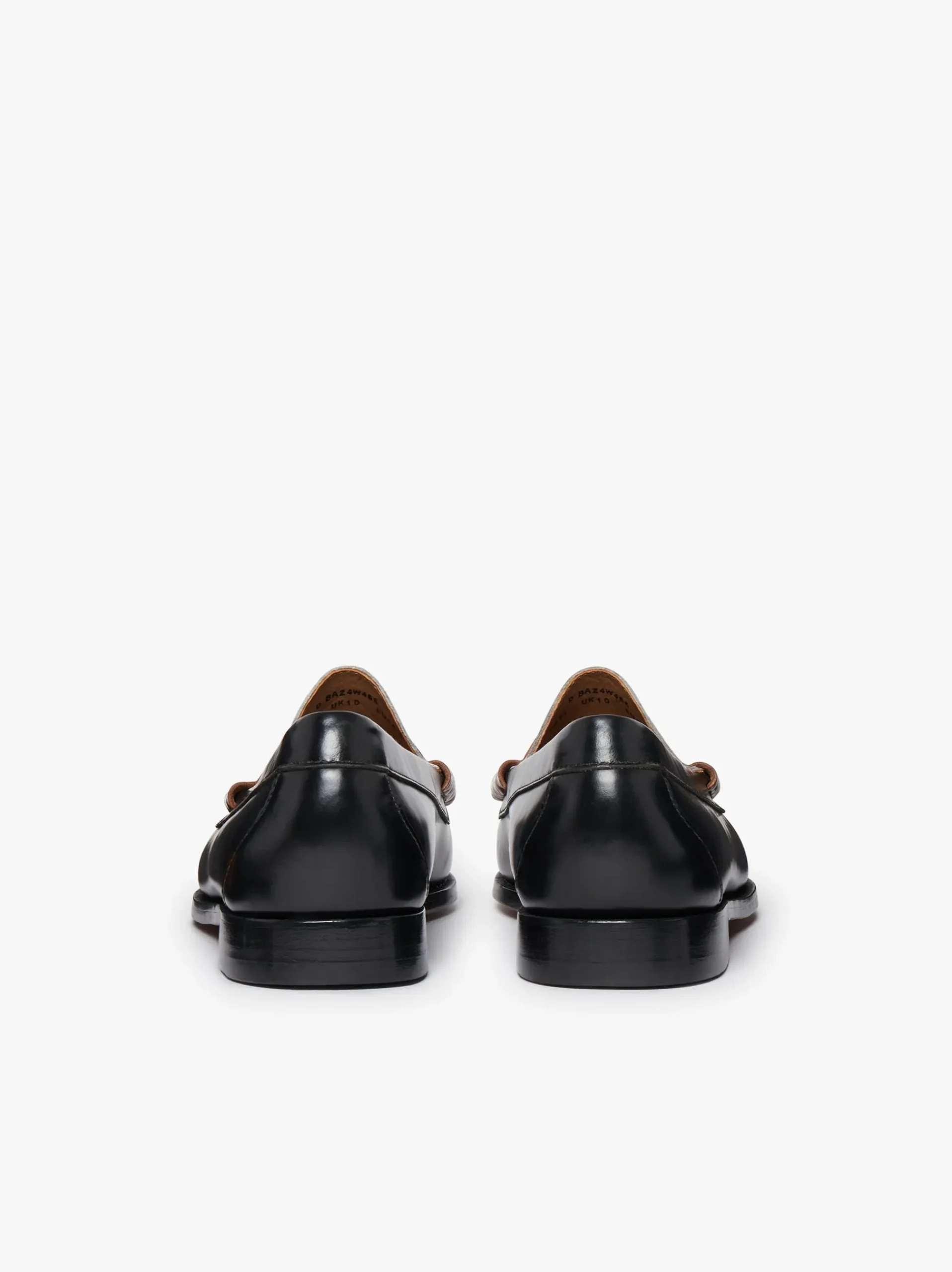 Discount G.H.BASS Weejuns Larson Colour Block Loafers Soft black, white and cognac leather Black Multi