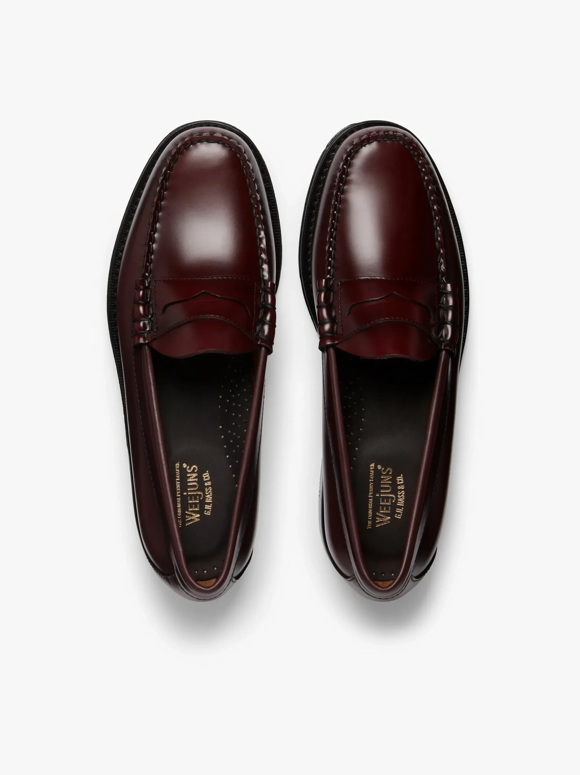 Clearance G.H.BASS Weejuns Larson Penny Loafers Leather Wine