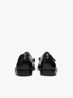 Best G.H.BASS Weejuns Larson Penny Loafers Leather Black & White