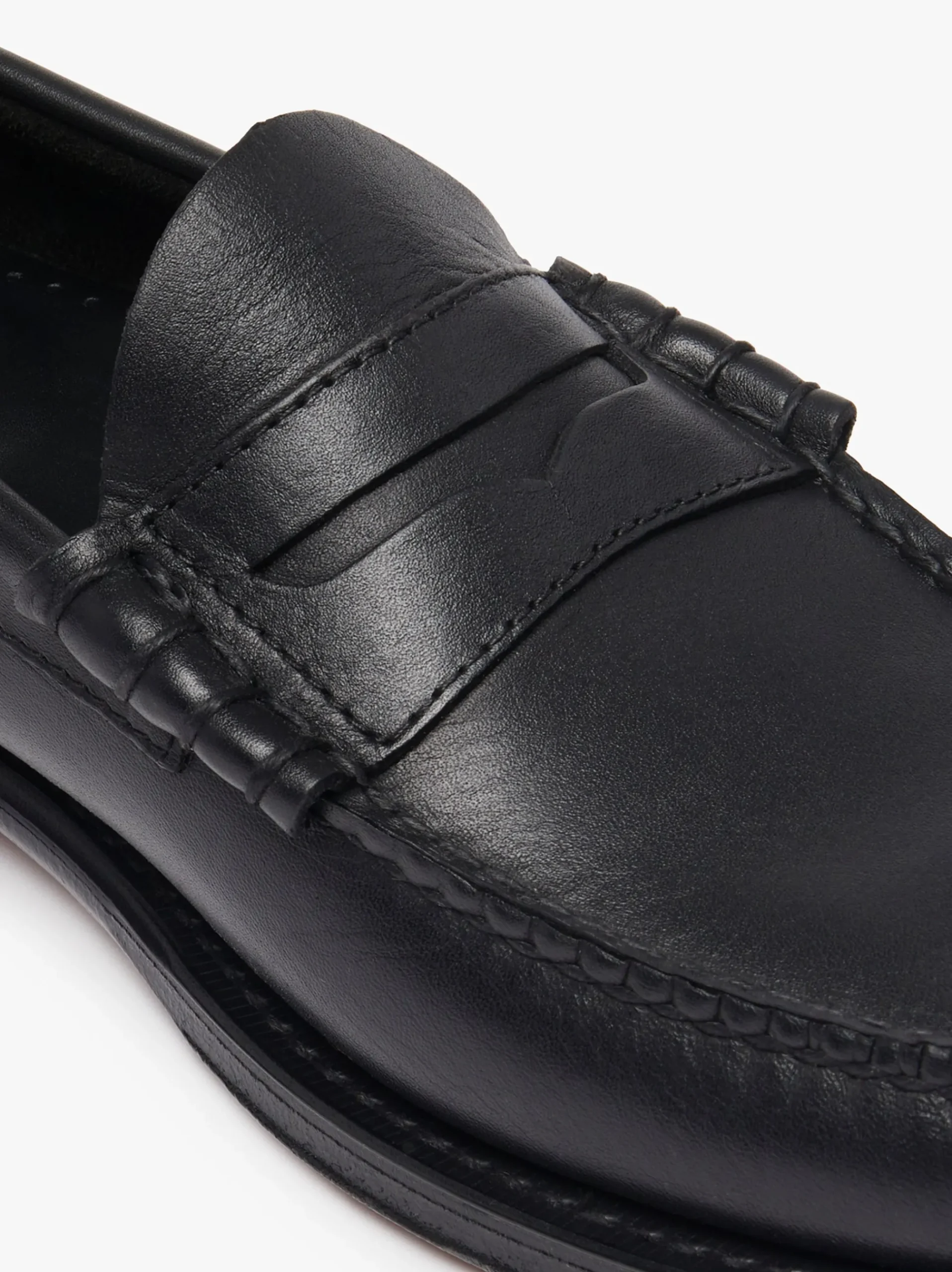Clearance G.H.BASS Weejuns Larson Penny Loafers Soft Leather Black