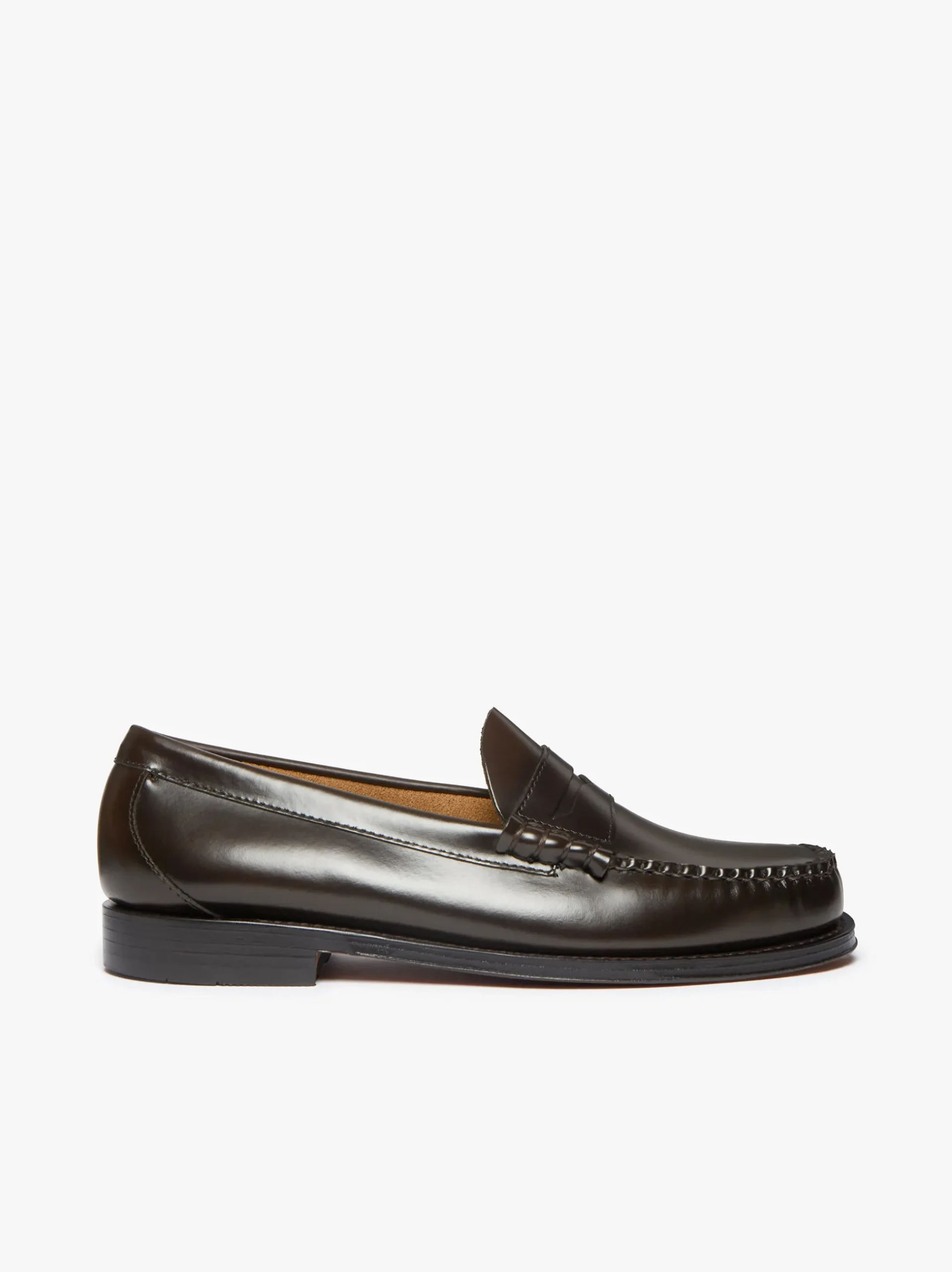 New G.H.BASS Weejuns Larson Penny Loafers Leather Chocolate