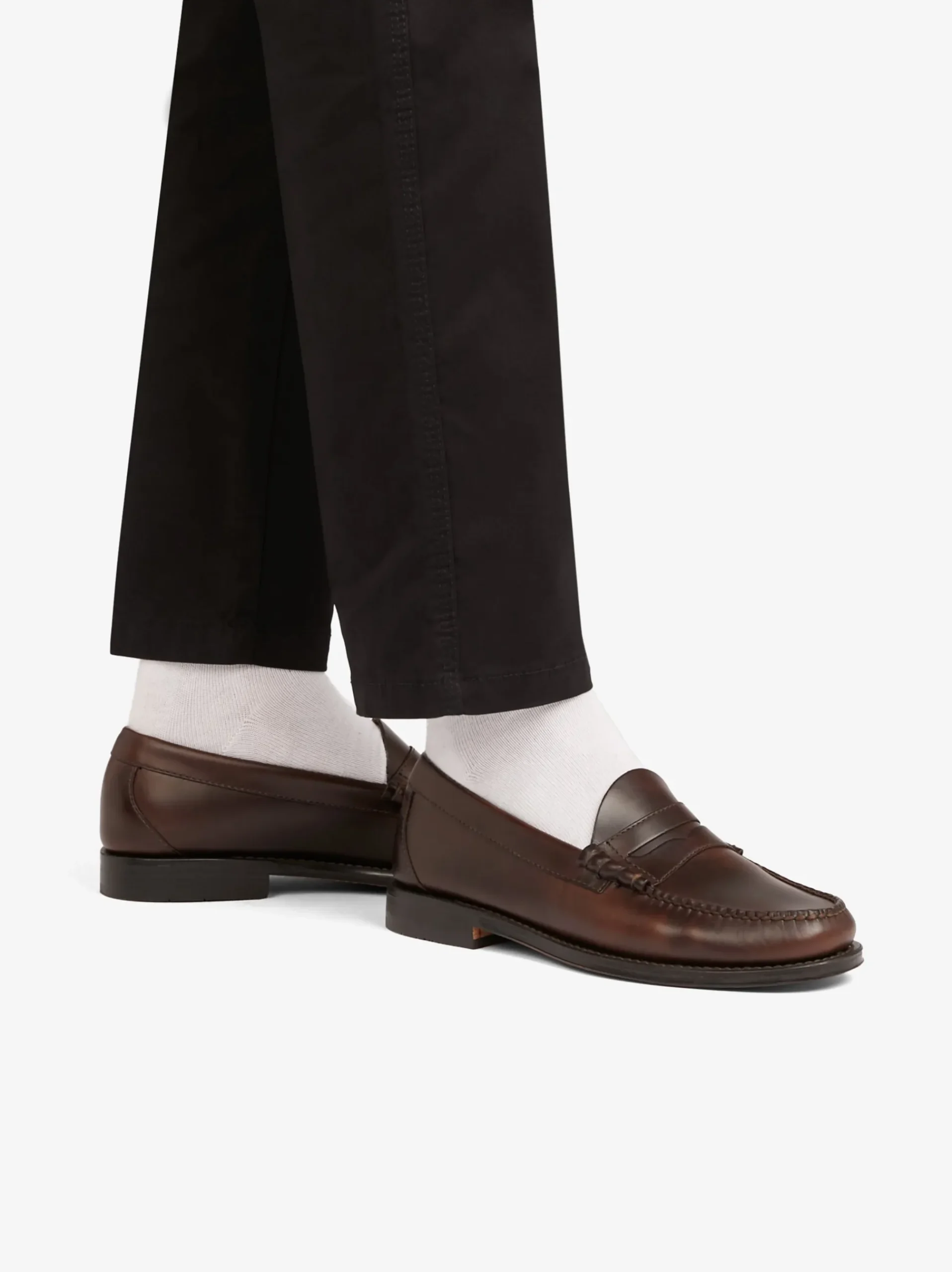 New G.H.BASS Weejuns Larson Penny Loafers Leather Chocolate