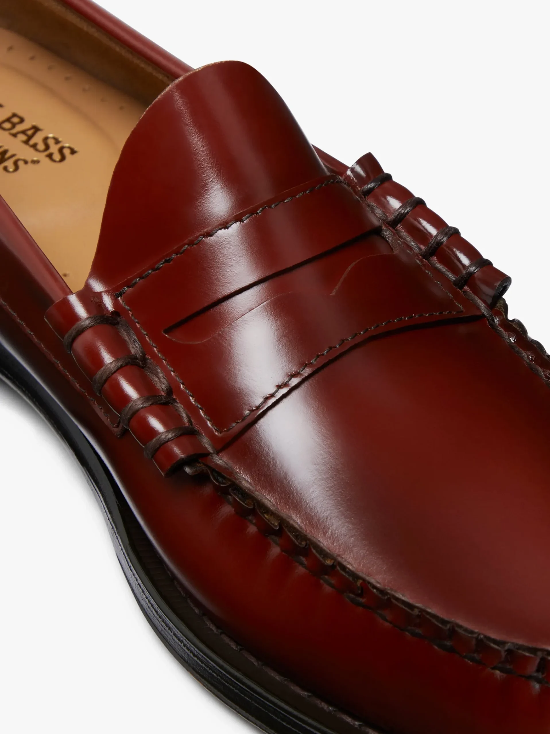 Online G.H.BASS Weejuns Larson Penny Loafers Leather Smoke Paprika