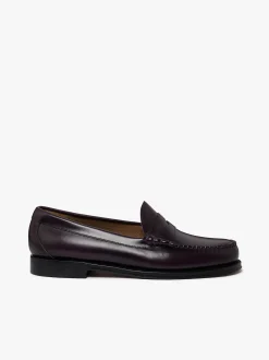 Outlet G.H.BASS Weejuns Larson Penny Loafers leather Plum