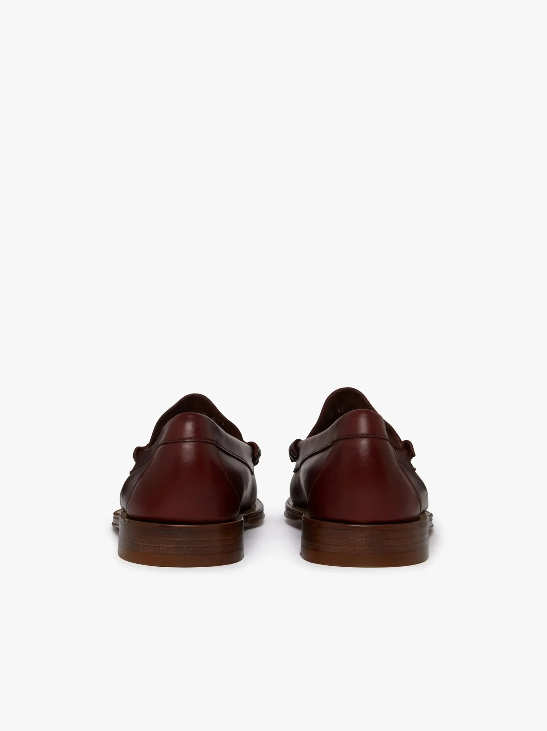 Clearance G.H.BASS Weejuns Larson Penny Loafers pull up leather Wine