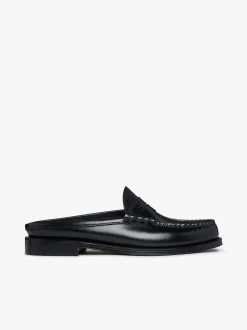 New G.H.BASS Weejuns Larson Penny Slides Leather Black