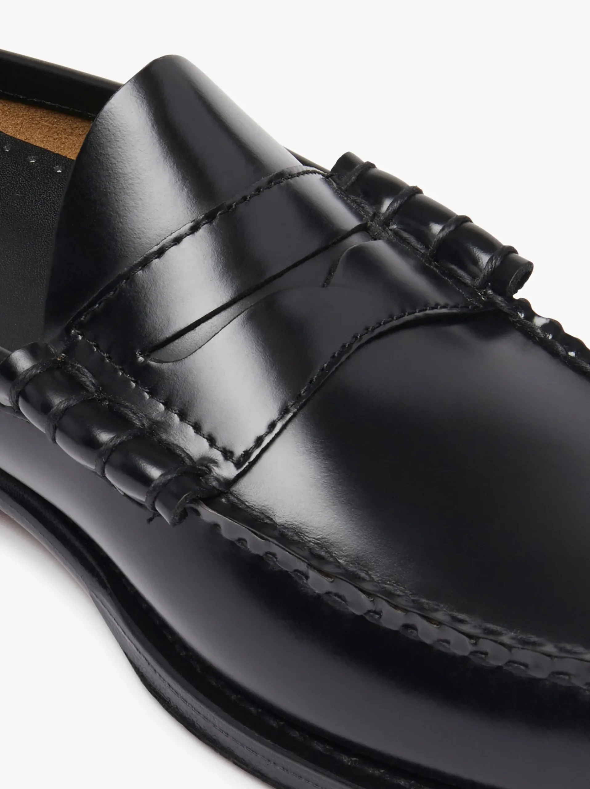 New G.H.BASS Weejuns Larson Penny Slides Leather Black