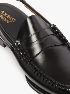 Online G.H.BASS Weejuns Larson Penny Slingback Loafers Black