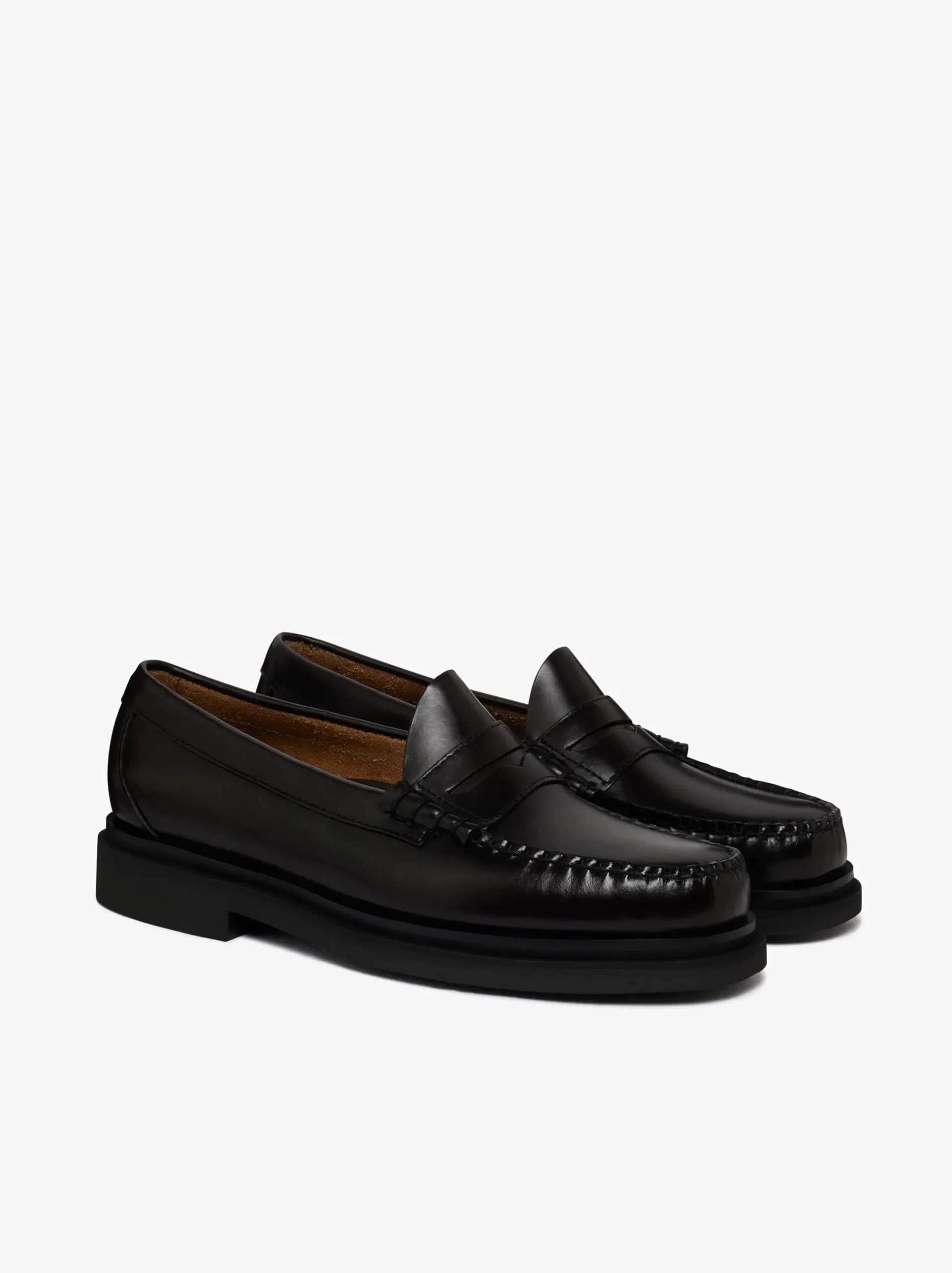 Discount G.H.BASS Weejuns Larson Step Penny Loafers Chocolate leather