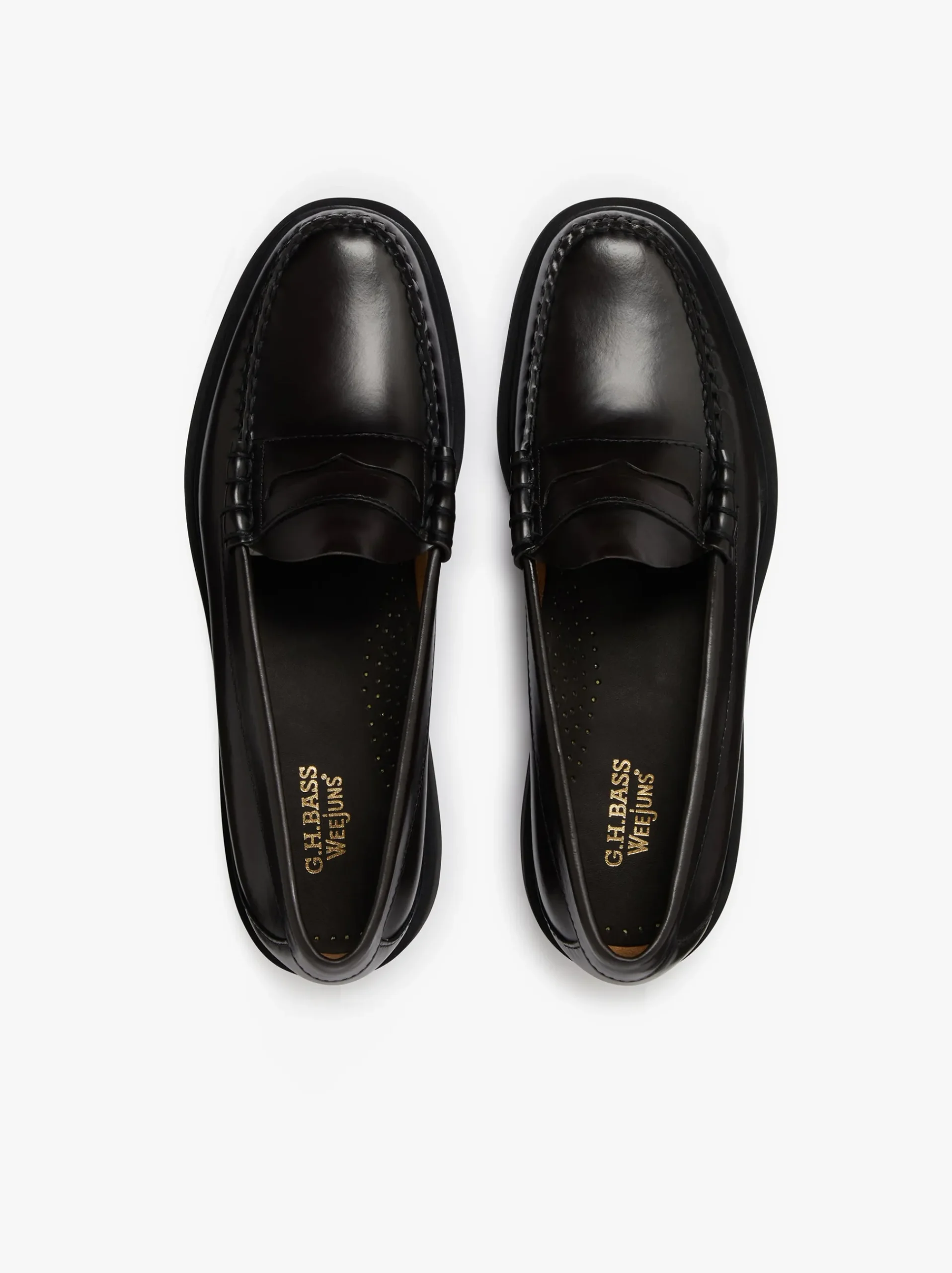 Discount G.H.BASS Weejuns Larson Step Penny Loafers Chocolate leather
