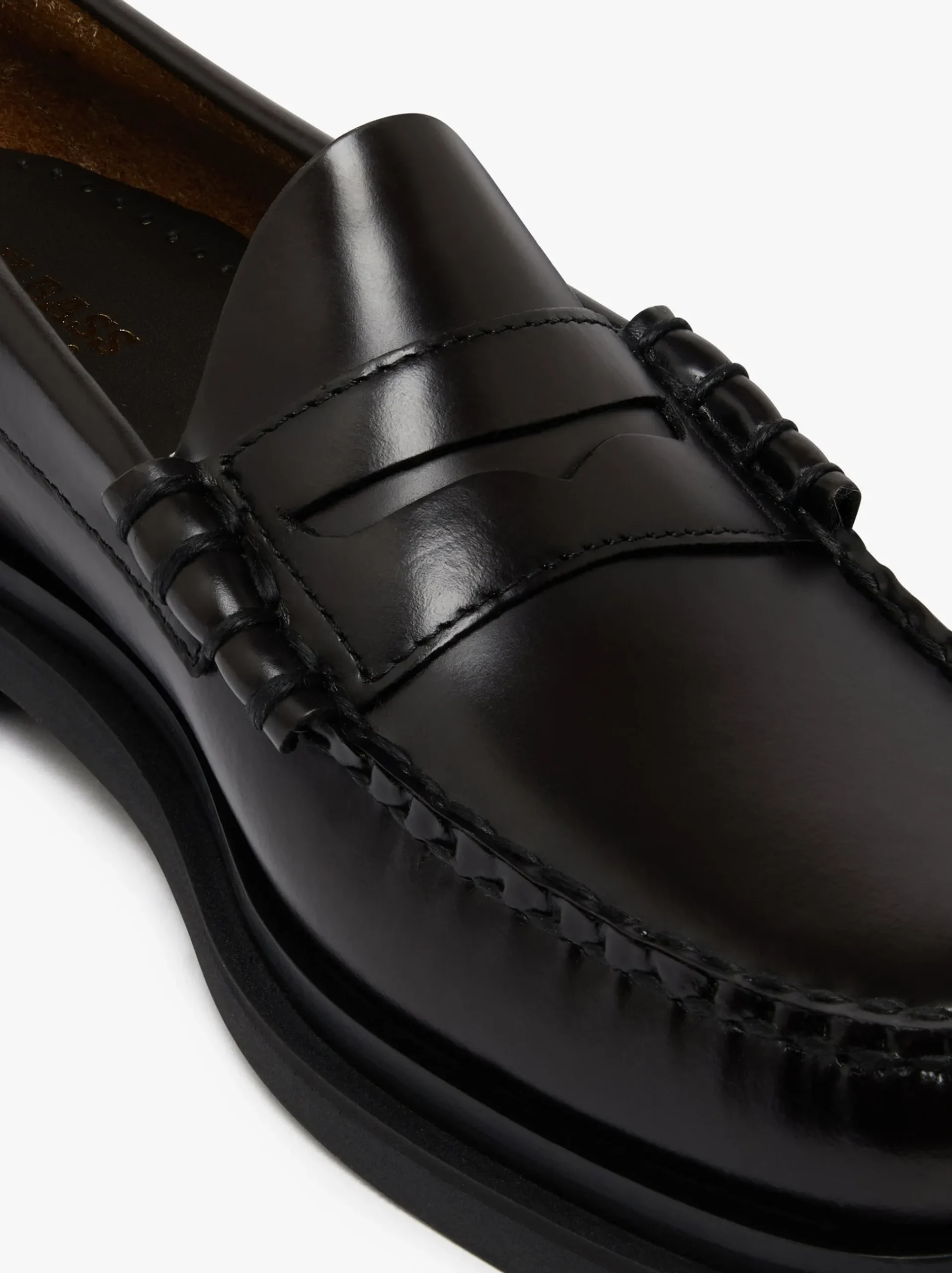 Discount G.H.BASS Weejuns Larson Step Penny Loafers Chocolate leather
