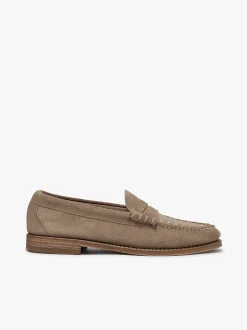 Sale G.H.BASS Weejuns Larson Weave Loafers Suede Earth