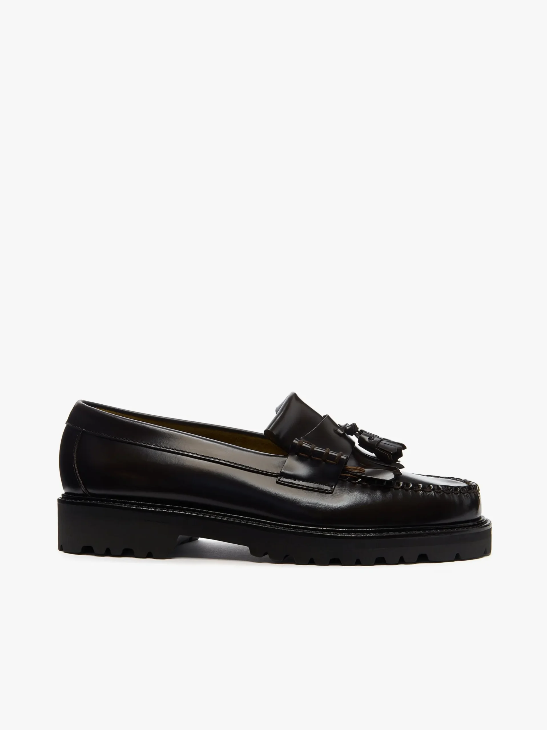 G.H.BASS Weejuns Layton II Kiltie Lug Loafers leather Chocolate