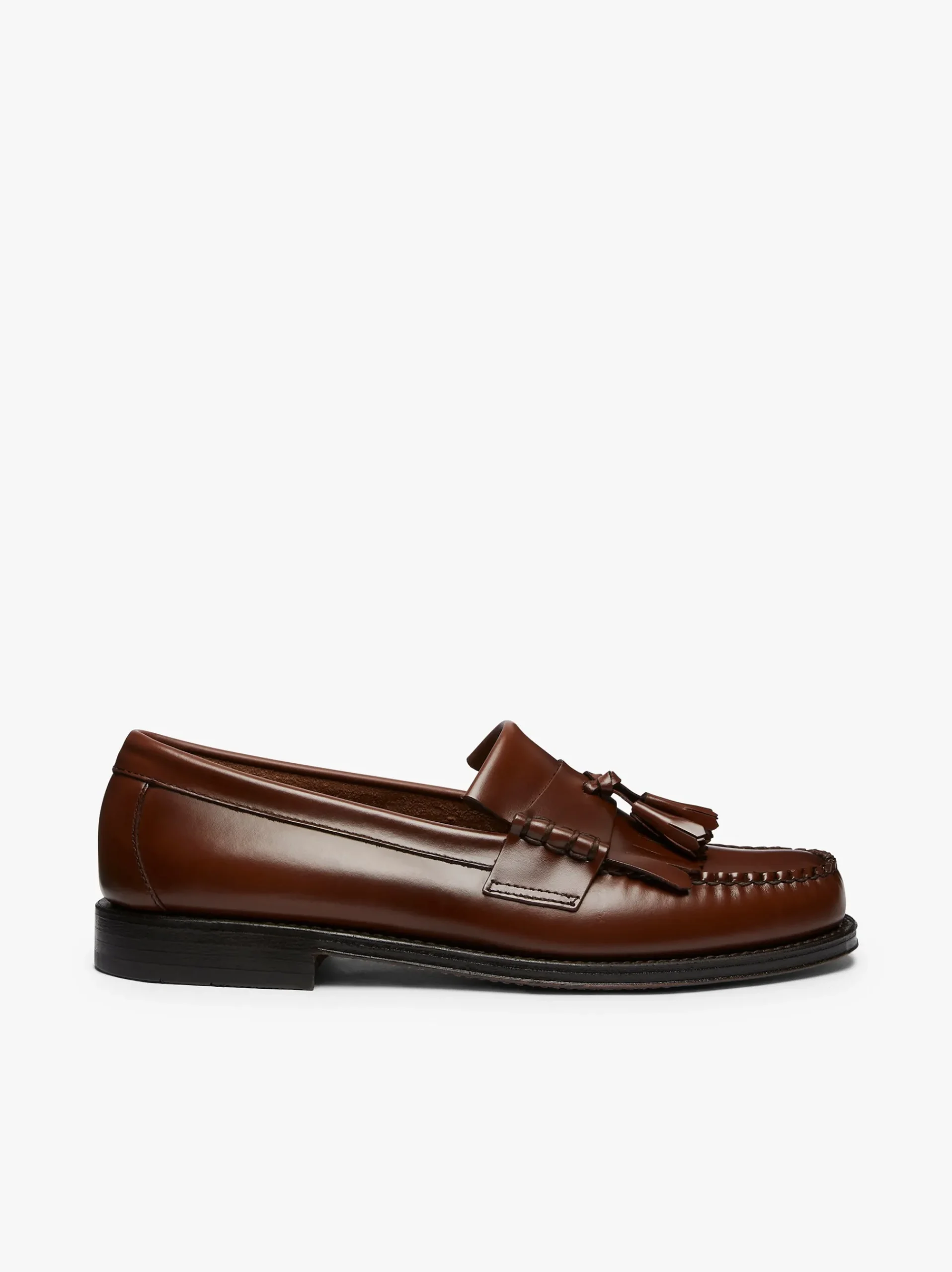 New G.H.BASS Weejuns Layton Kiltie Loafers Leather Brown