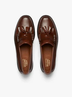 New G.H.BASS Weejuns Layton Kiltie Loafers Leather Brown