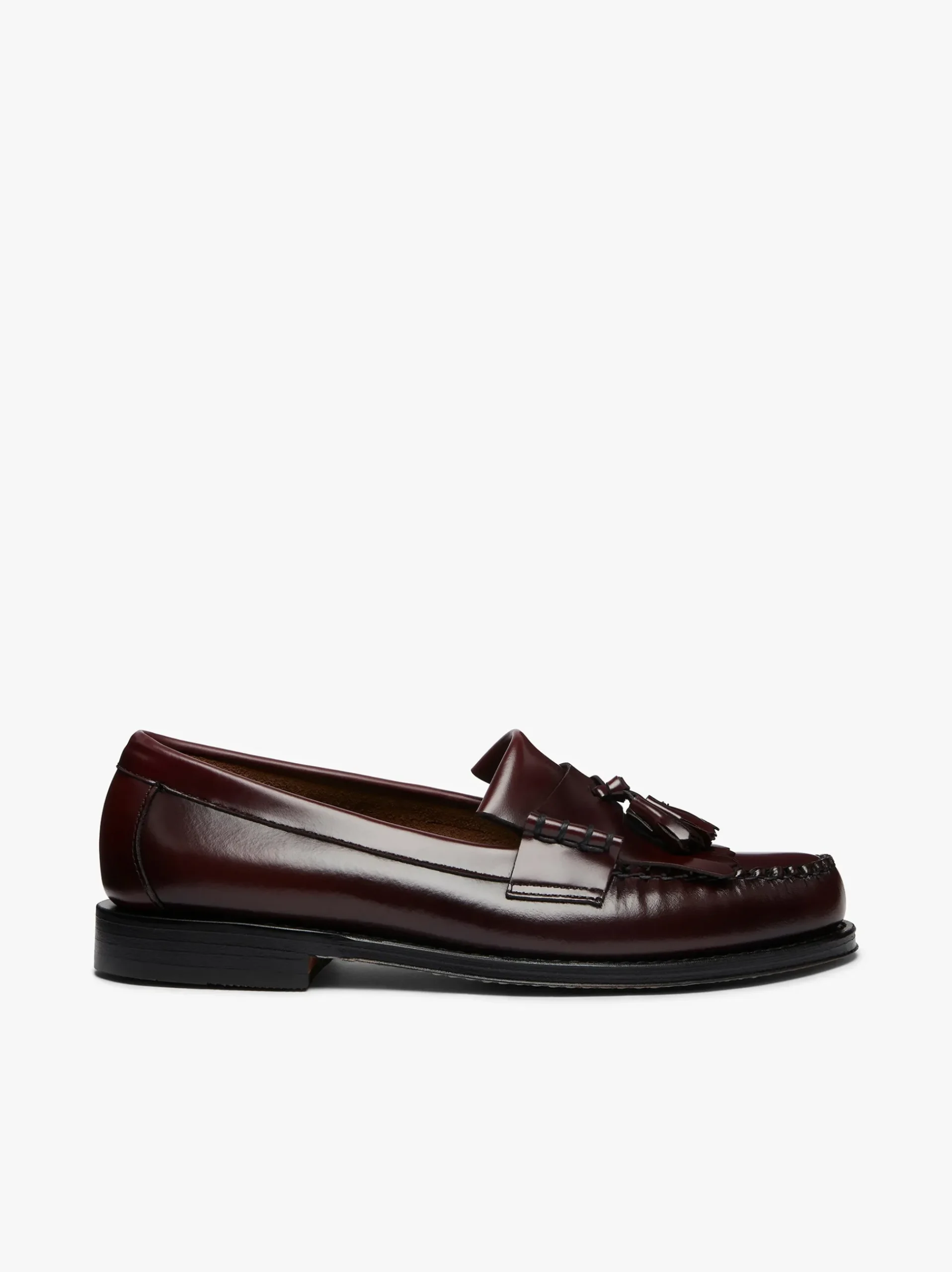 Hot G.H.BASS Weejuns Layton Kiltie Loafers Leather Wine