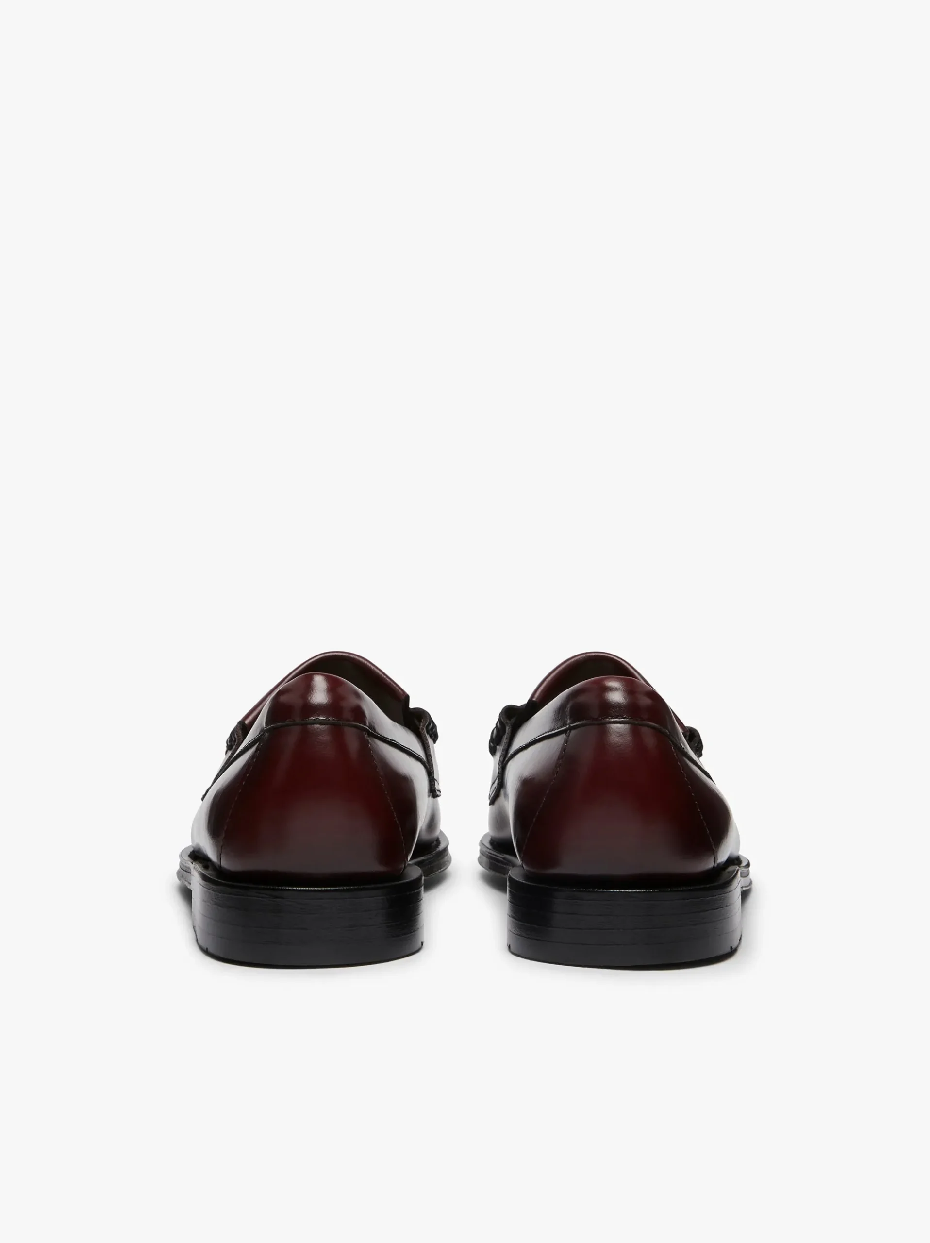 Hot G.H.BASS Weejuns Layton Kiltie Loafers Leather Wine