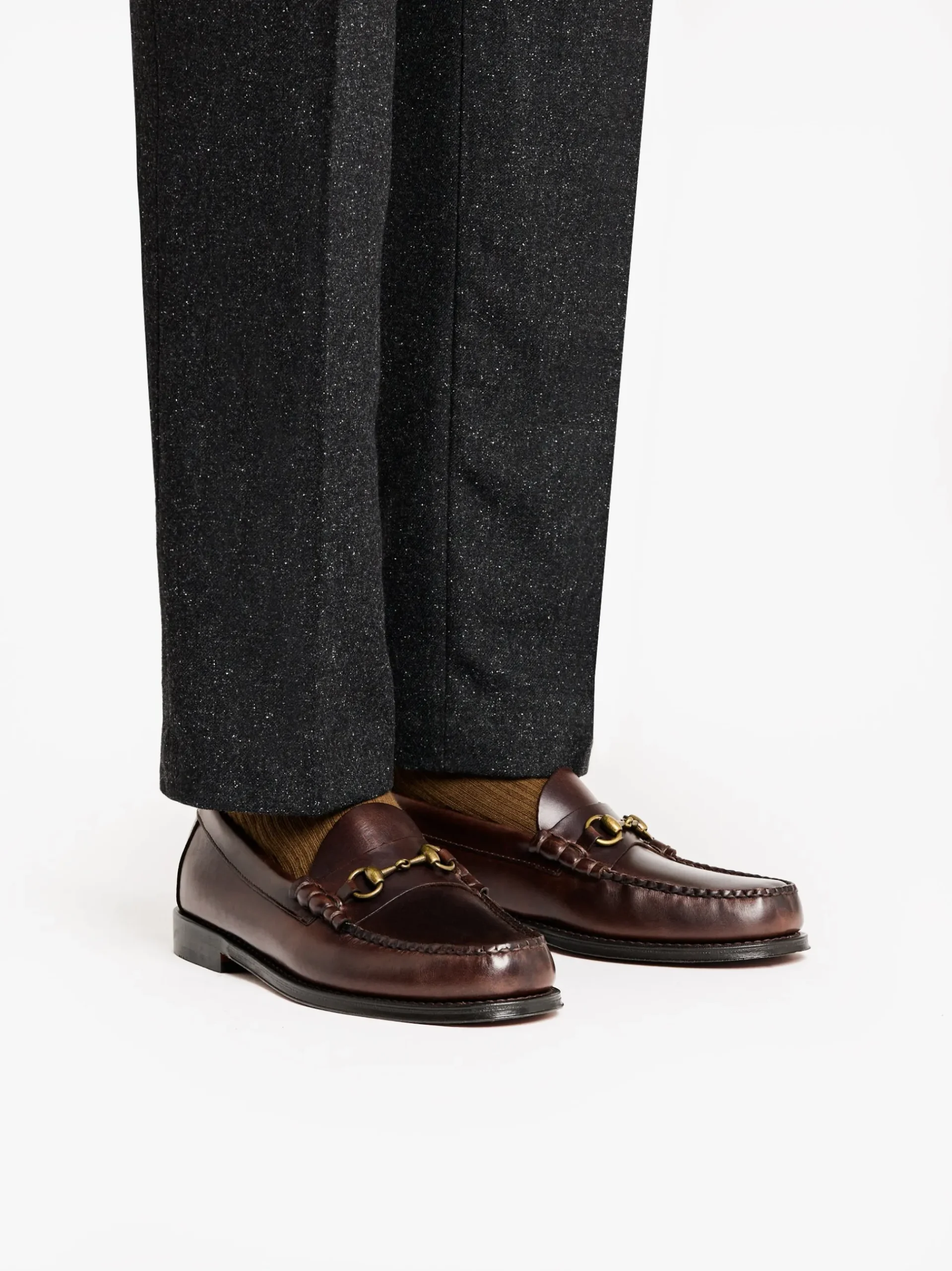 Online G.H.BASS Weejuns Lincoln Penny Loafers pull up leather Chocolate