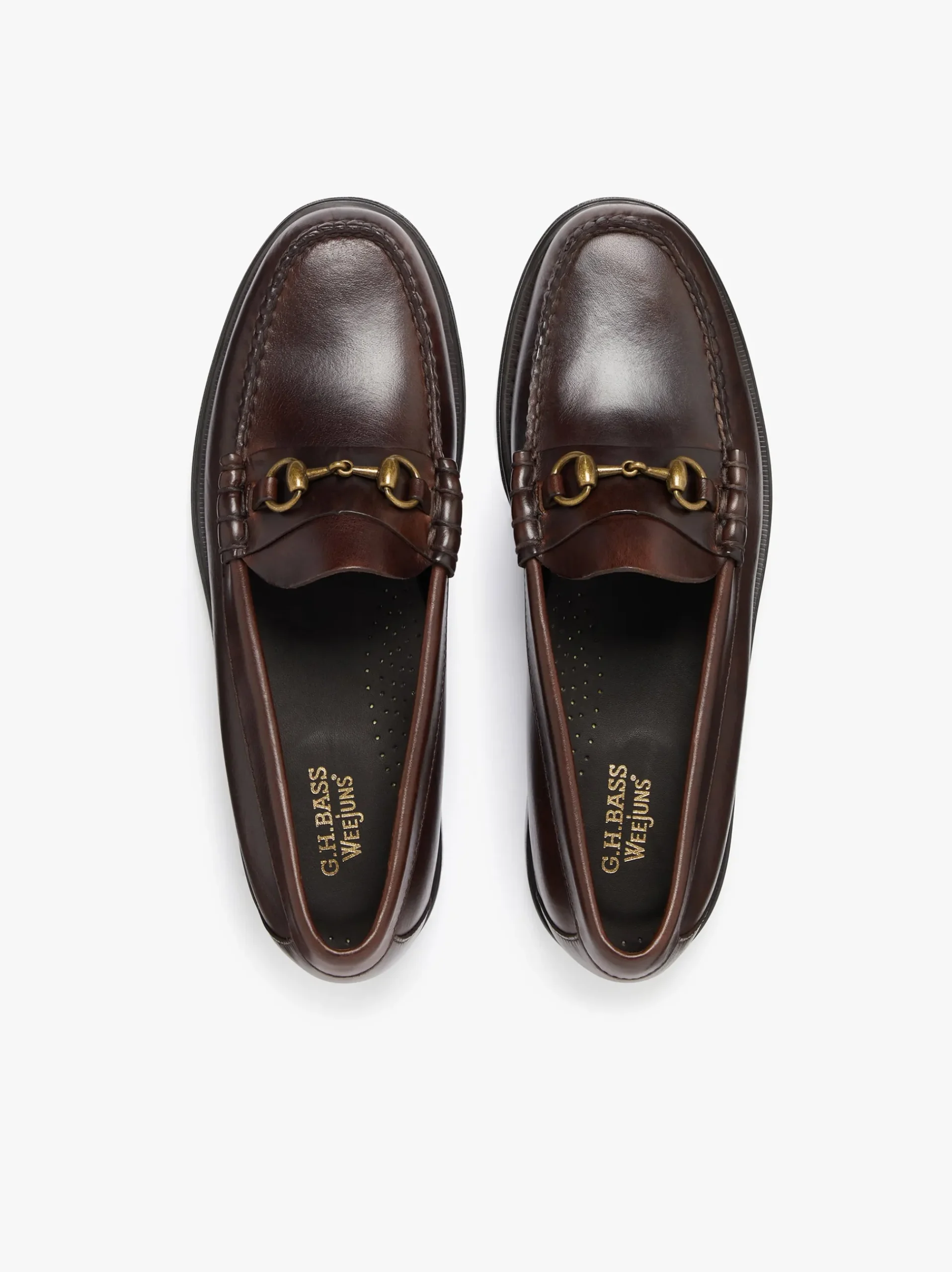 Online G.H.BASS Weejuns Lincoln Penny Loafers pull up leather Chocolate