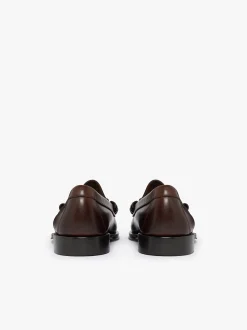 Online G.H.BASS Weejuns Lincoln Penny Loafers pull up leather Chocolate