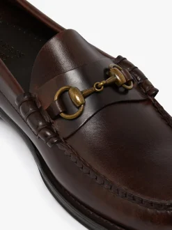 Online G.H.BASS Weejuns Lincoln Penny Loafers pull up leather Chocolate