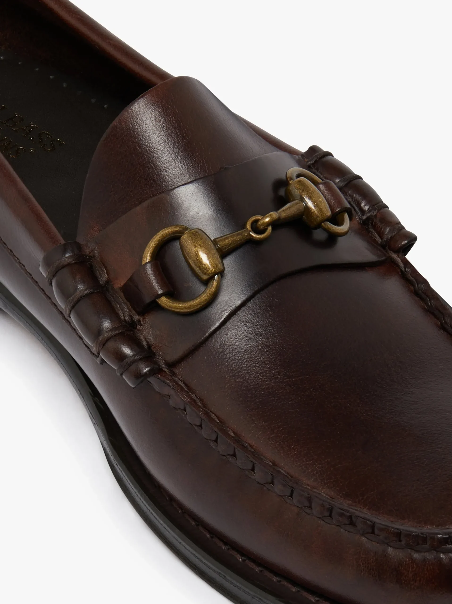 Online G.H.BASS Weejuns Lincoln Penny Loafers pull up leather Chocolate