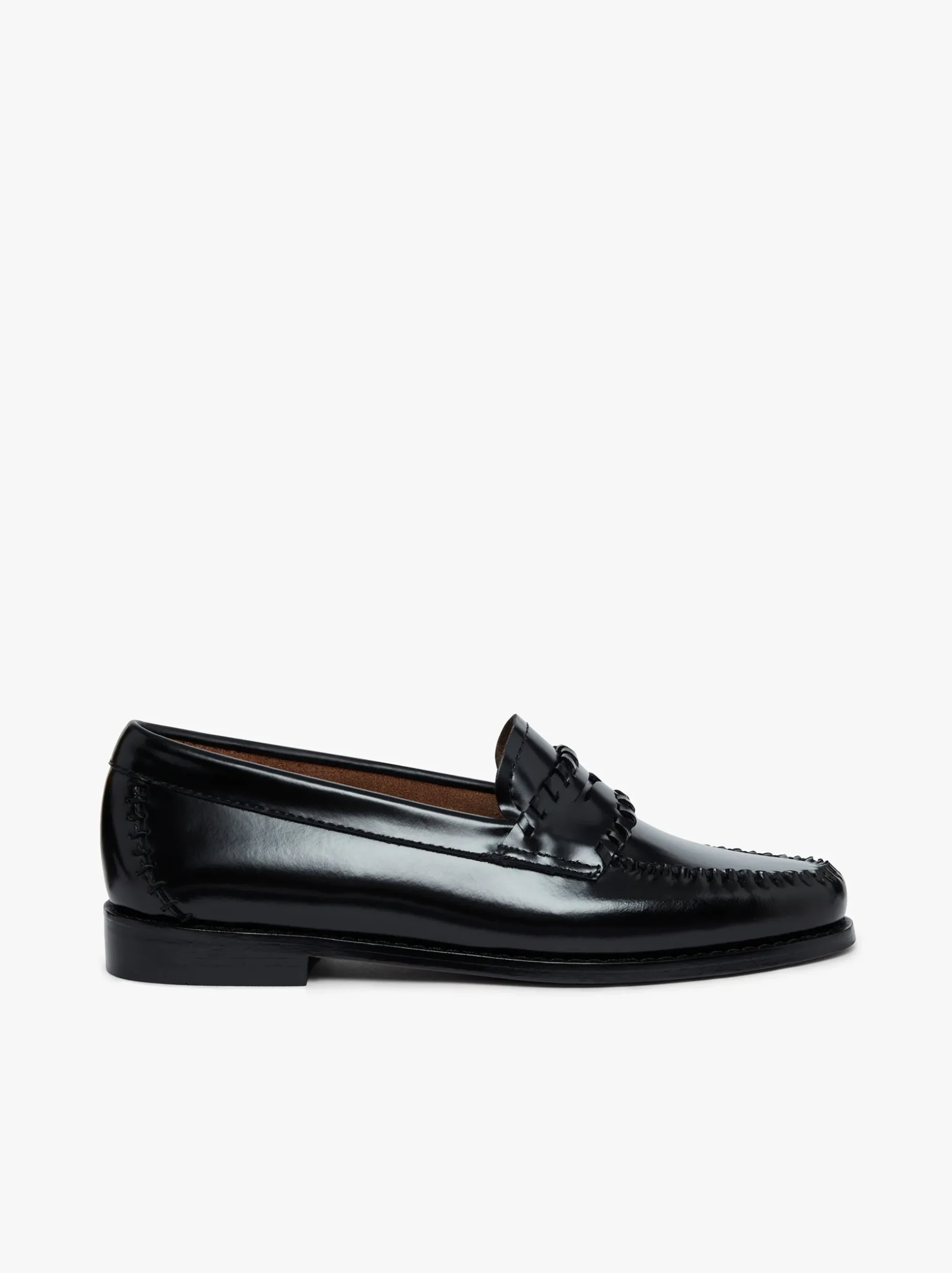 Outlet G.H.BASS Weejuns Lola Whipstitch Loafers Leather Black