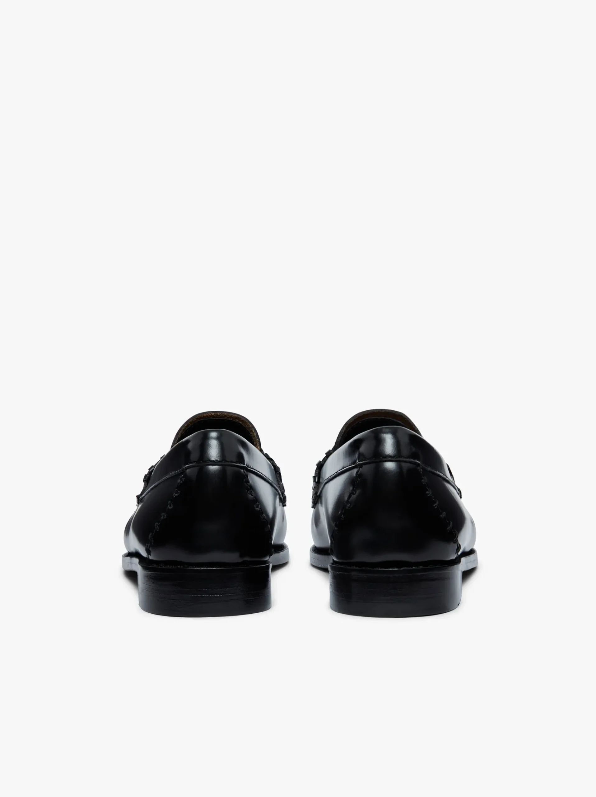 Outlet G.H.BASS Weejuns Lola Whipstitch Loafers Leather Black