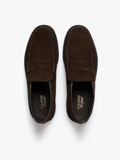 Hot G.H.BASS Weejuns Lug Boots Chocolate Suede