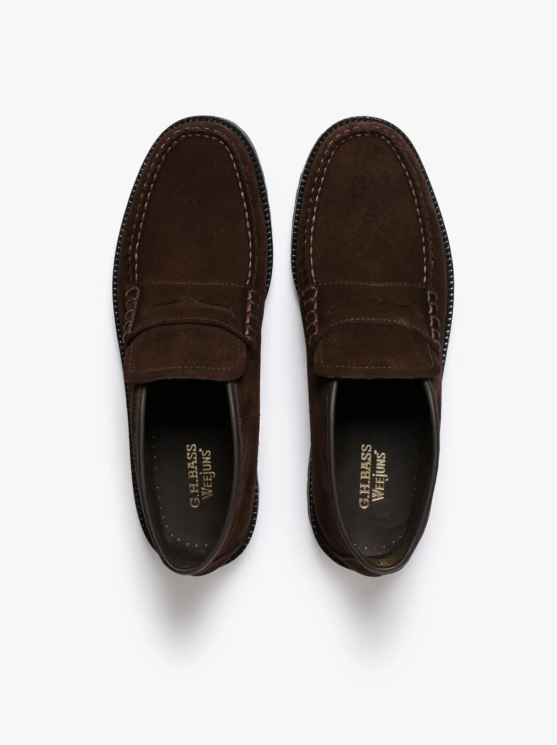 Hot G.H.BASS Weejuns Lug Boots Chocolate Suede