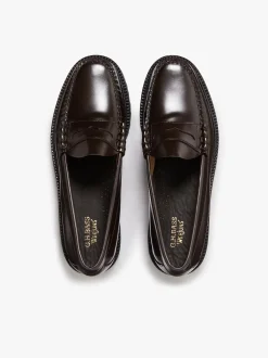 Clearance G.H.BASS Weejuns Lug Larson Penny Loafers leather with lug sole Chocolate