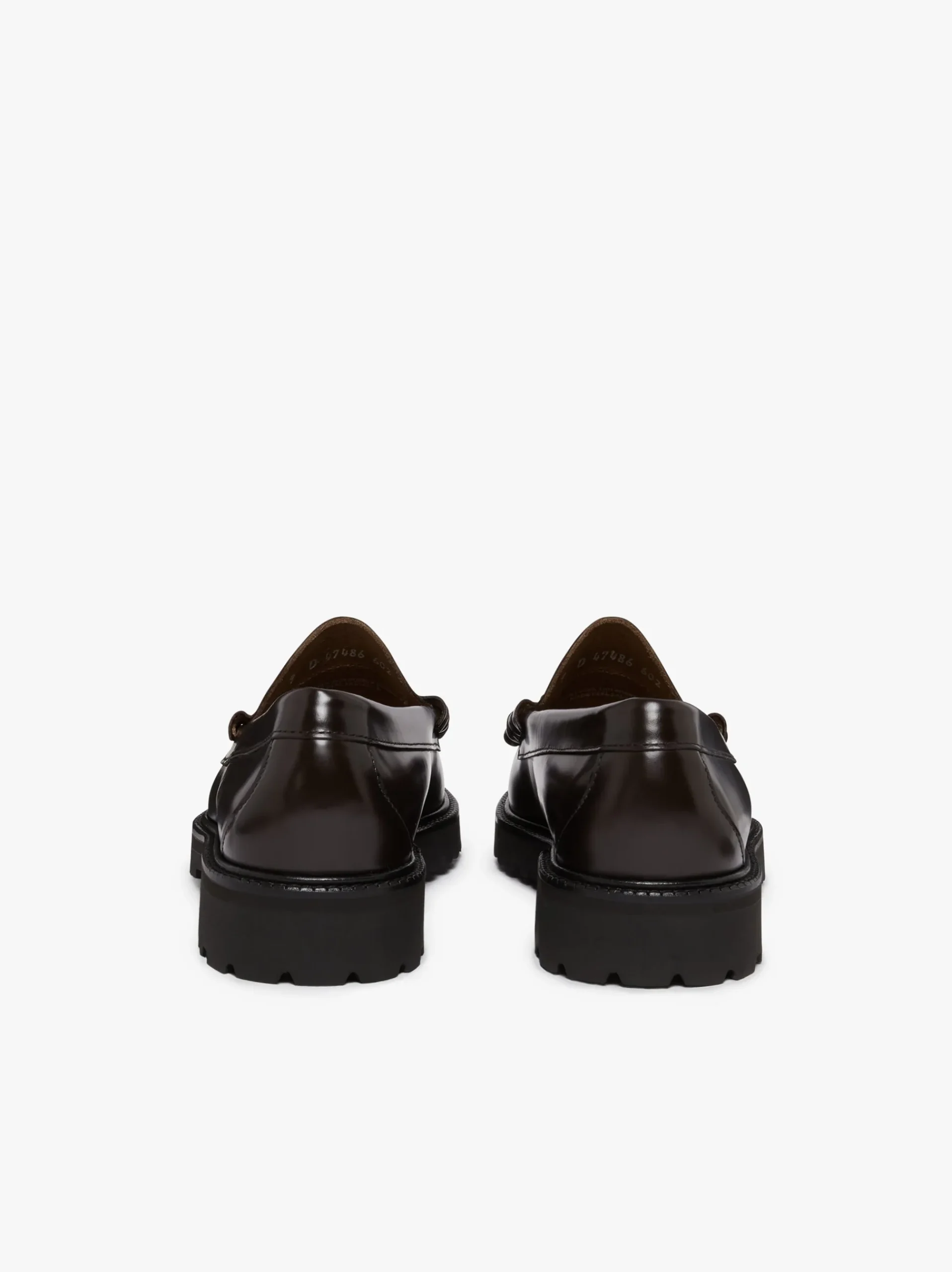 Clearance G.H.BASS Weejuns Lug Larson Penny Loafers leather with lug sole Chocolate